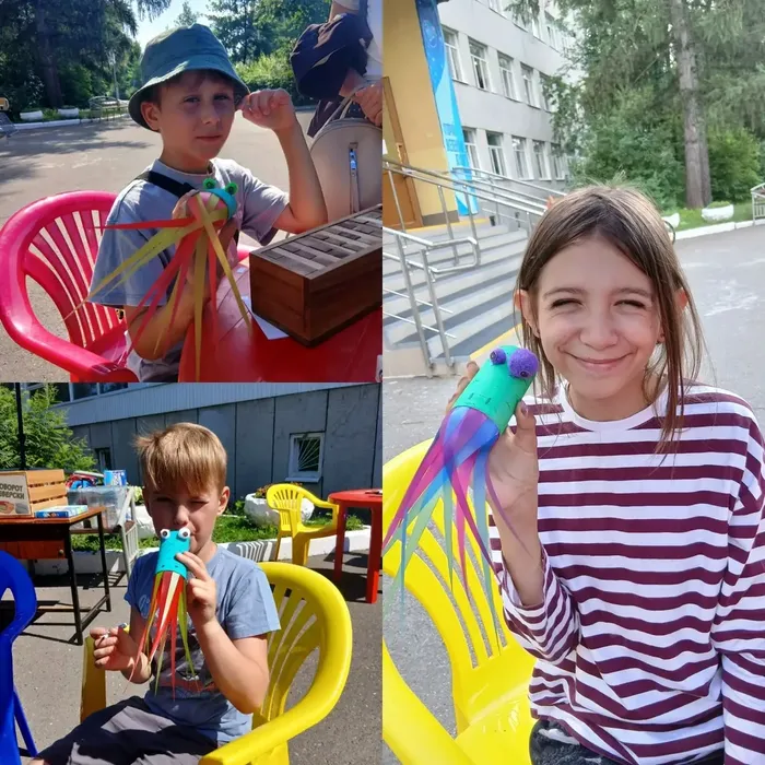 Участники мастер-класса и их поделки, изготовленные собственными руками